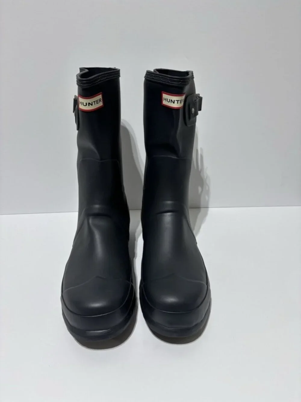 Hunter Men’s Original Short Waterproof Rain Boots Navy, Size 12 M